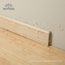 INTCO Quick Install Matching Floor wood and white color Waterproof Plastic Baseboard Cornice Skirting Board Moulding